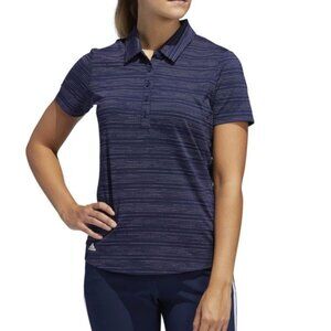 Women's Adidas Golf Polo Blue & White DZ0483 2XL